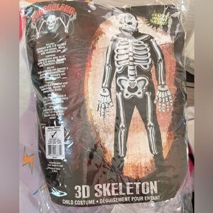 3d skeleton child costume